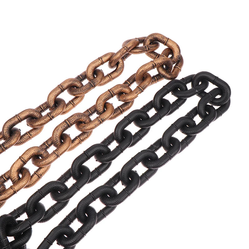 1.5m Funny Plastic Simulation Chain Dog Pet Leash Pet Tractions Rope Halloween Props Pet Supplies Leash