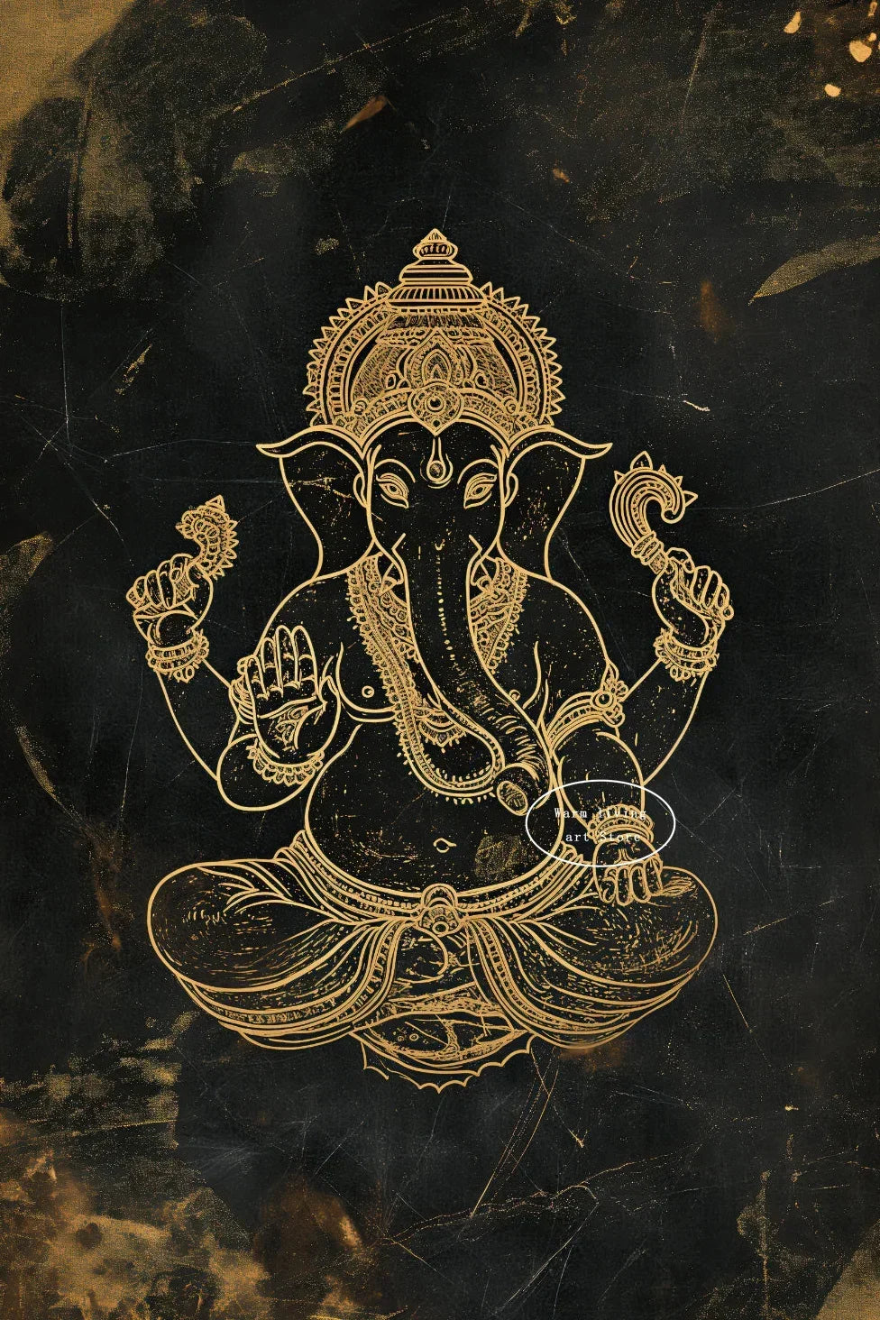 Lakshmi Krishna Buddha Shiva Ganesha Hindu Deity Canvas Wall Art  Spiritual Home Decor Posters  Prints