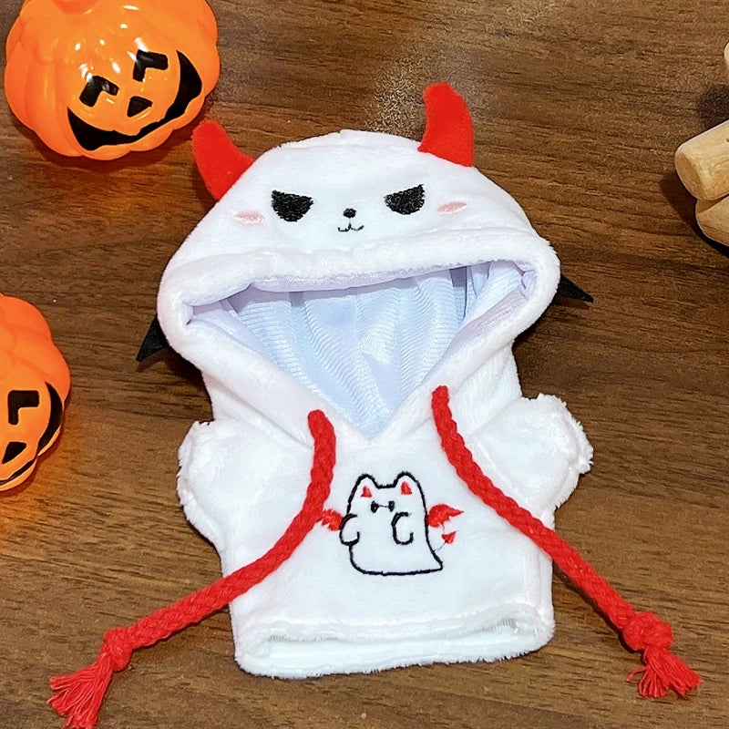 Halloween Labubu Doll Clothing Bat & Little Devil Hoodie Accessories for V1 V2 V3 Labubu Halloween Dress Up Accessories Gifts