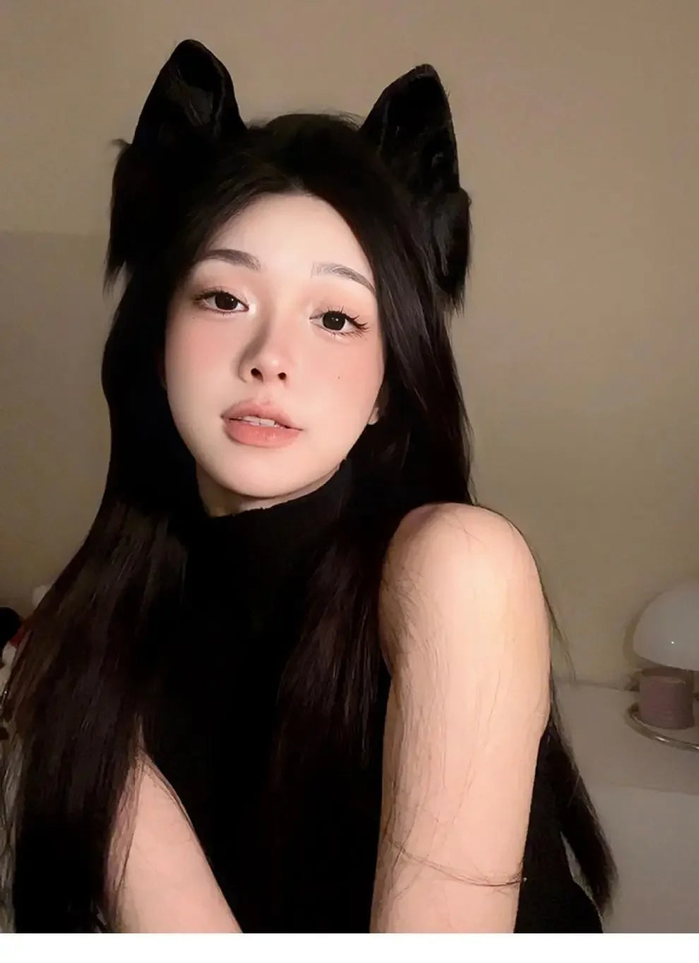 Plush Cat Ears Headband Women Girls Cosplay Hair Band Funny Cute Lolita Hair Hoop Hair Accessories Christma Halloween Dress Up