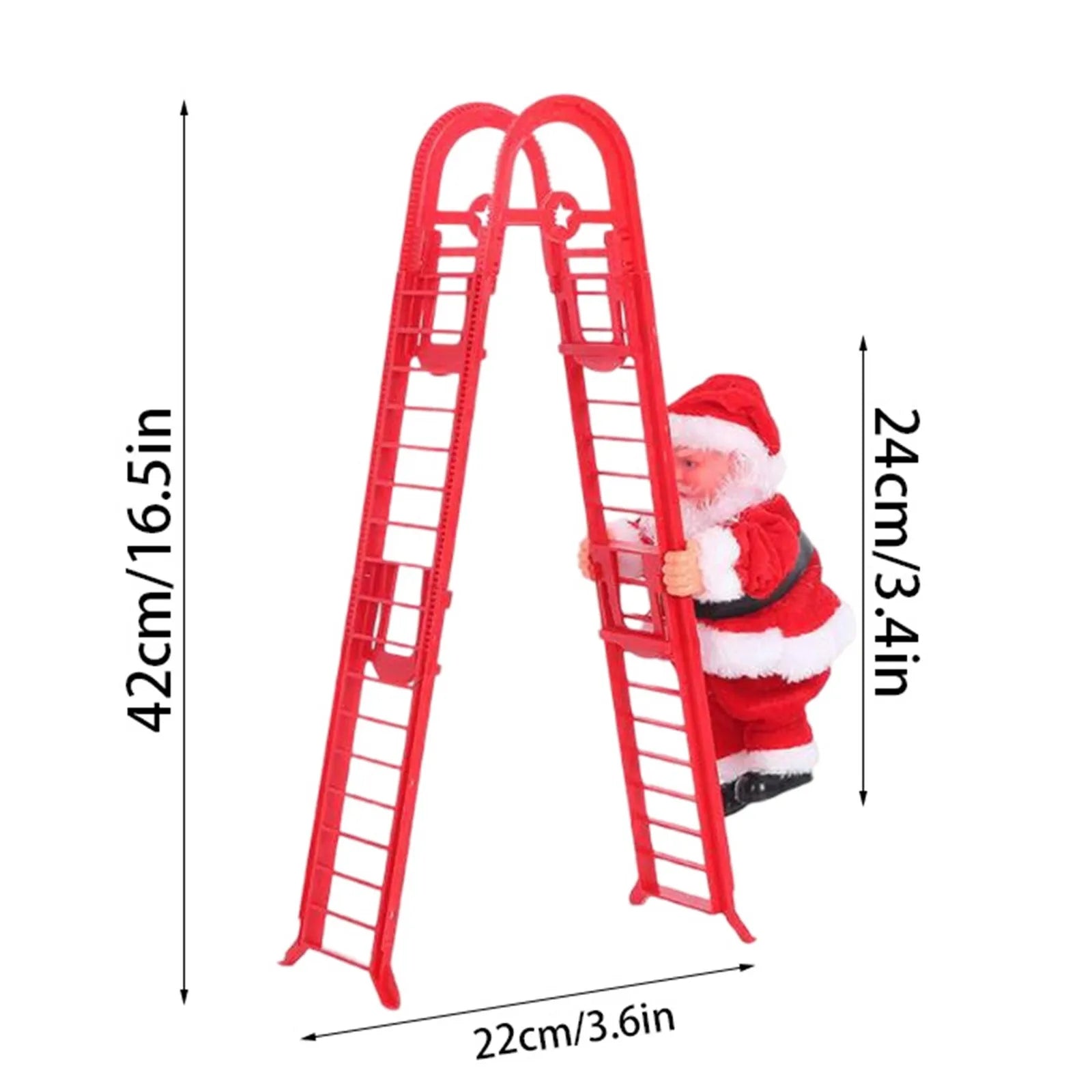 Christmas Decorations Electric Climbing Ladder Santa Claus Climbing Rope Santa Claus Christmas Gift Decoration Xmas Ornament Toy