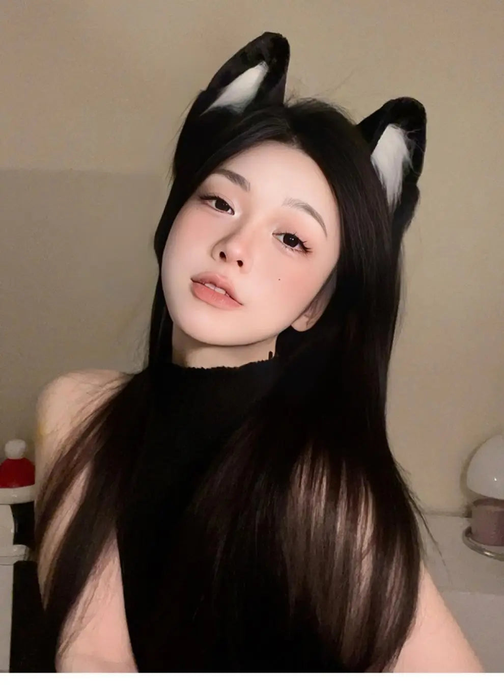 Plush Cat Ears Headband Women Girls Cosplay Hair Band Funny Cute Lolita Hair Hoop Hair Accessories Christma Halloween Dress Up
