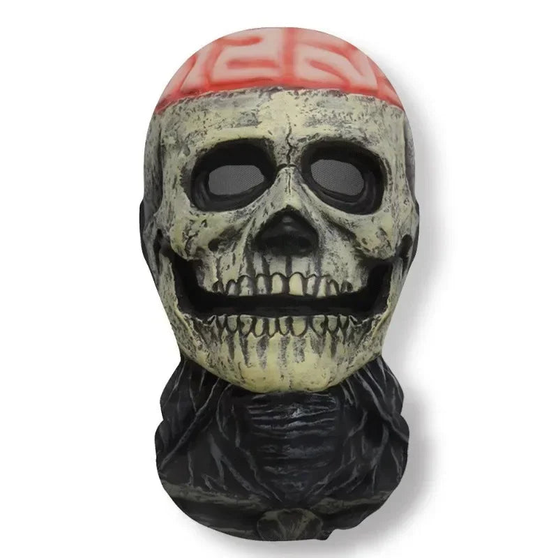 3D Printed Skull Pattern Mask Halloween Party Funny Cosplay Props Full Face Elastic Mesh Breathable Masks Balaclava Headcovers