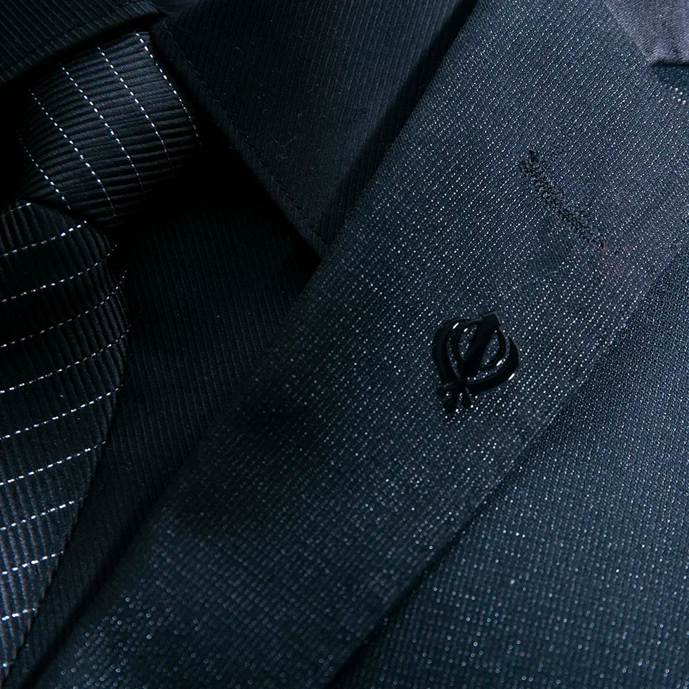 Sikh Symbol Men's Stainless Steel Brooch Religious Talisman Jewelry Retro Indian Religious Emblem Badge Accessories