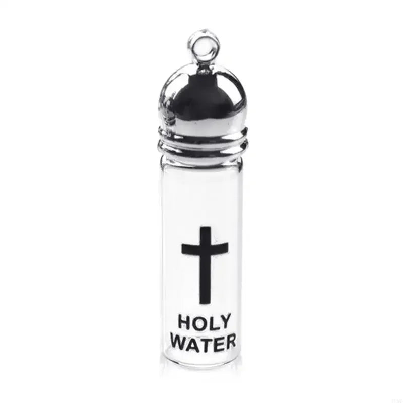 Elegant Holy Water Bottle Glass Holy Water Container Featurings Silver/Gold color Lid For Spiritual Ritual Collectors Dropship