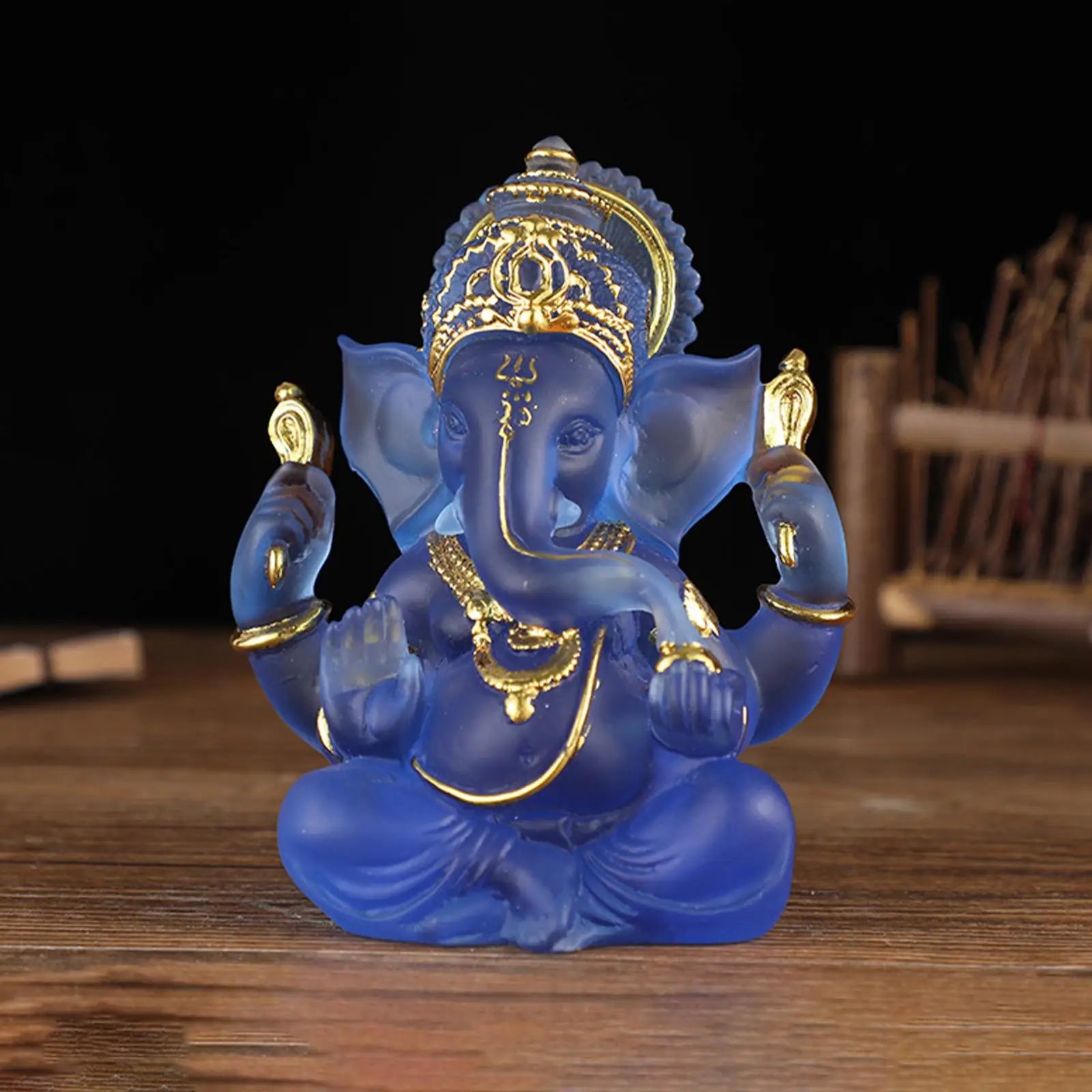 Lord Ganesha Statues- Hindu Elephant God Statue Resin Sculpture Indian Buddha