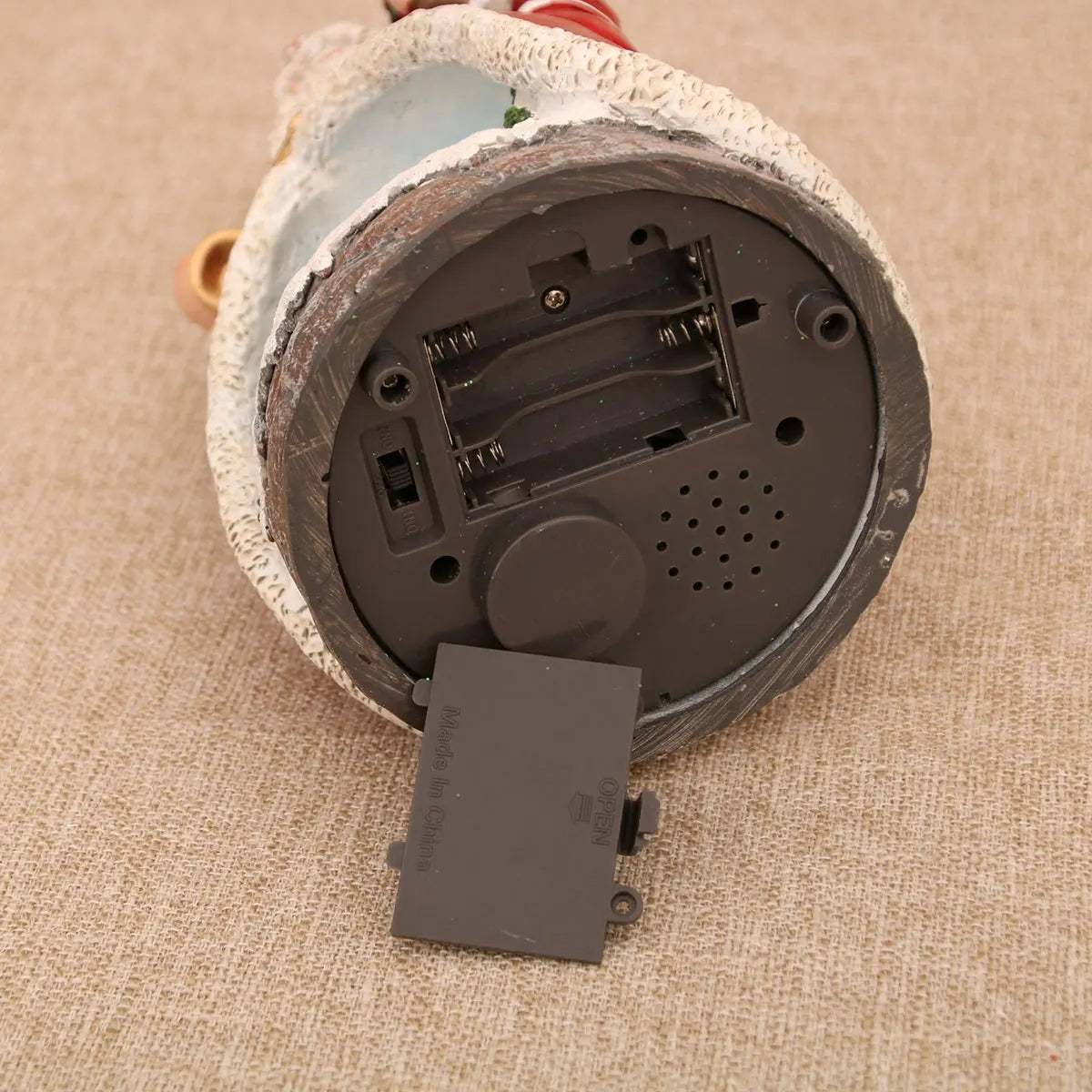 Christmas Resin Rotating Decorations LED Lights Multifunctional Old Man Music Box Christmas Gift Ornaments Kids Toy Dropshipping