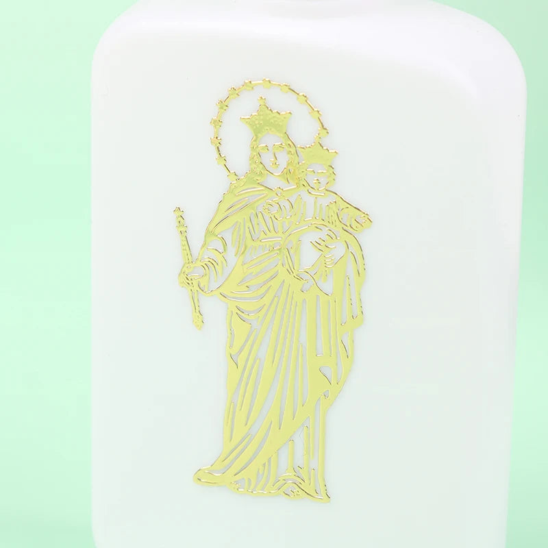 100ml Holy Water Bottles With Screw Lid Plastic Holy Water Container Holy Water Empty Containers With Gold Cross