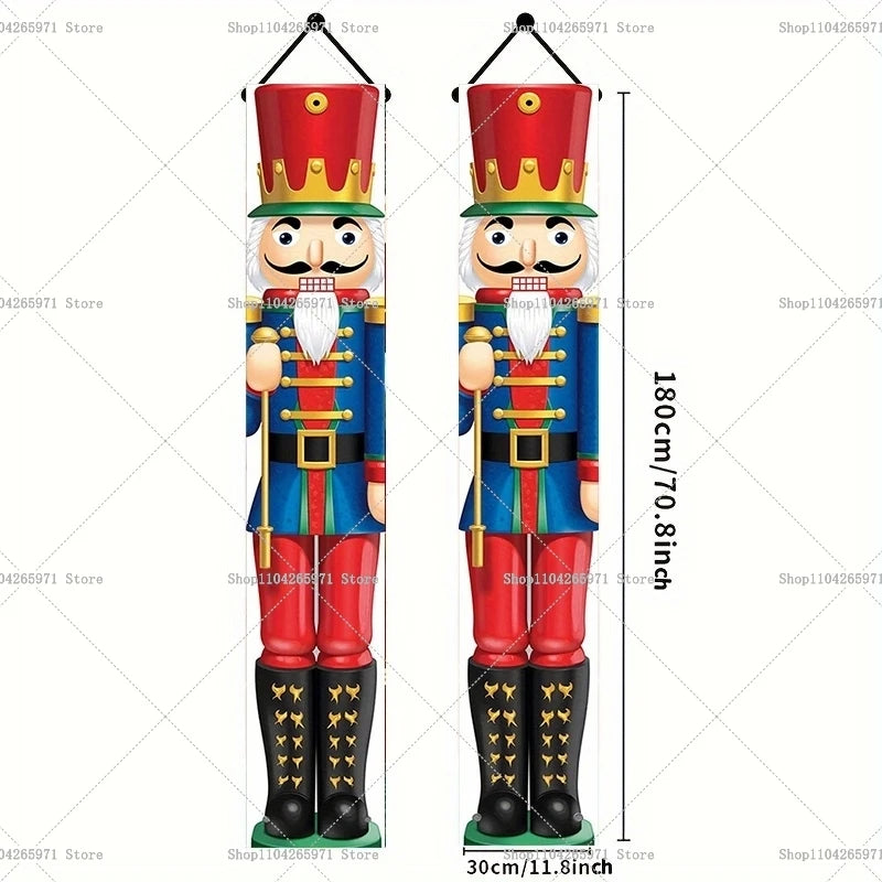 Christmas Hanging Door Nutcracker Soldier Happy Home 2025 Christmas Door Decoration Navidad Notal Noel Ornaments 2026 New