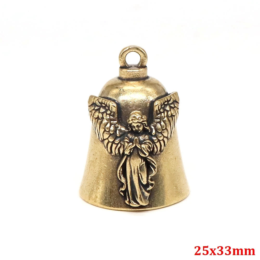 Brass Handicraft Die-casting Drop Bell Key Car Button Wind Bell Tibetan Bronze Bells Creative Gift Home Decoration Accessories