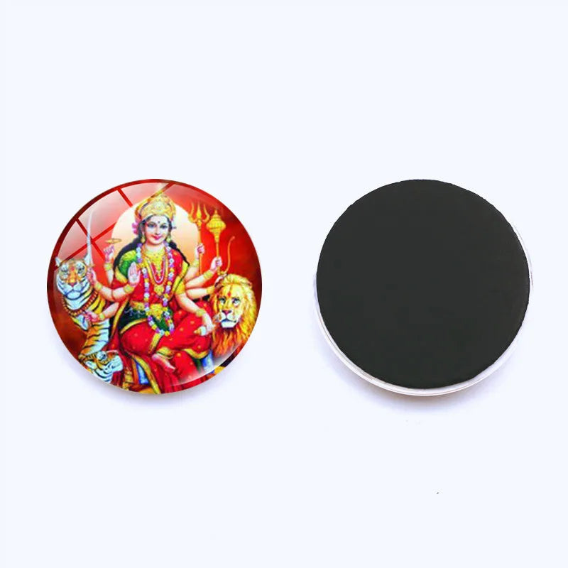 Hinduism, Gods, Elephant Head Gods, Time Gems, Refrigerator Stickers 25mm