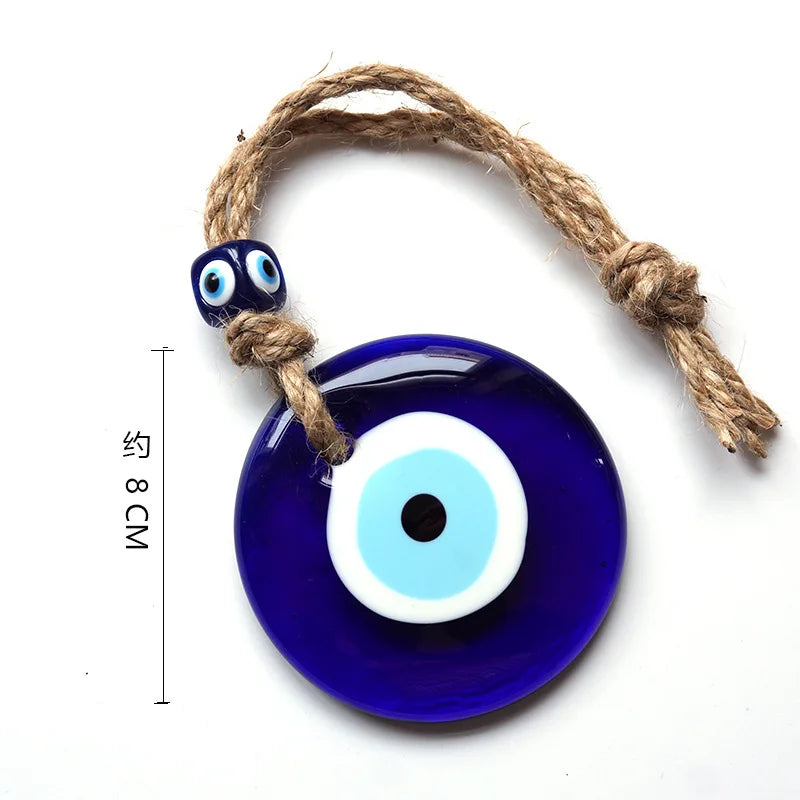 Evil Eye Wall Hanging Glass Blue Eye Wall Charm Home Decor Home Gift Idea House Protection Turkish Evil Eye Gift Wall Decoration