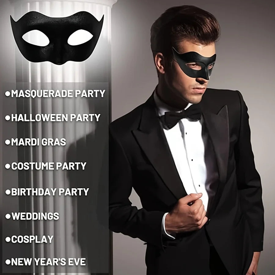 2pcs Elegant Black Lace Masquerade Mask Set for Couples - Perfect for Venetian Party, Mardi Gras, and Halloween Celebrations