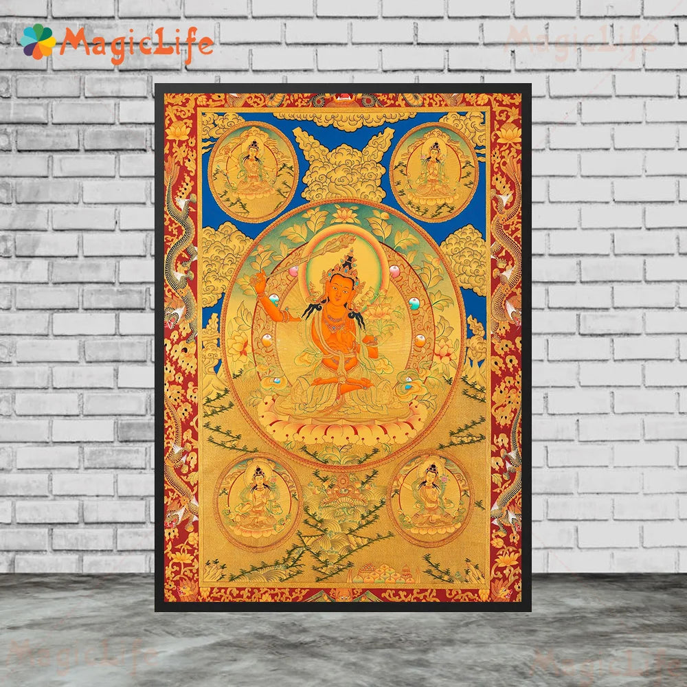 Indian Religion Ganesha Hindu Mythology God Posters Wall Pictures For Living Room Poster Wall Art Canvas Painting Unframed
