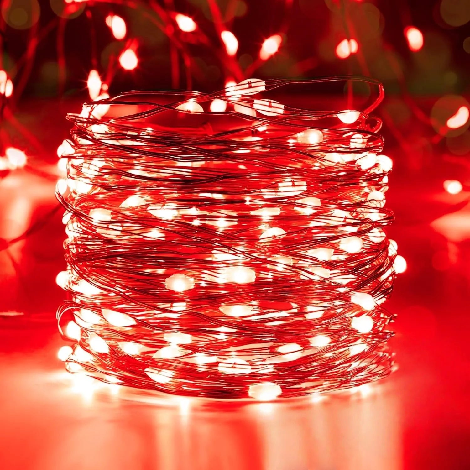 Battery Powered LED String Lights 10/20/30/50/100LED Copper Wire Lights for Camping Wedding Flowers Christmas Decoration