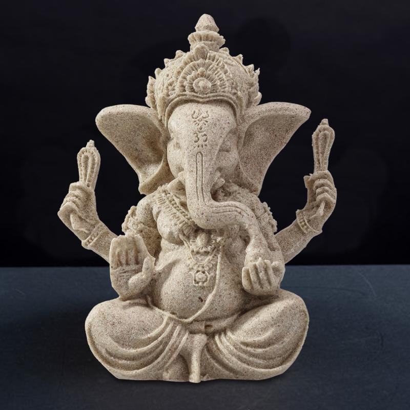 Sandstone Lord Ganesha Statue Sculpture Handmade Decoration DSERS