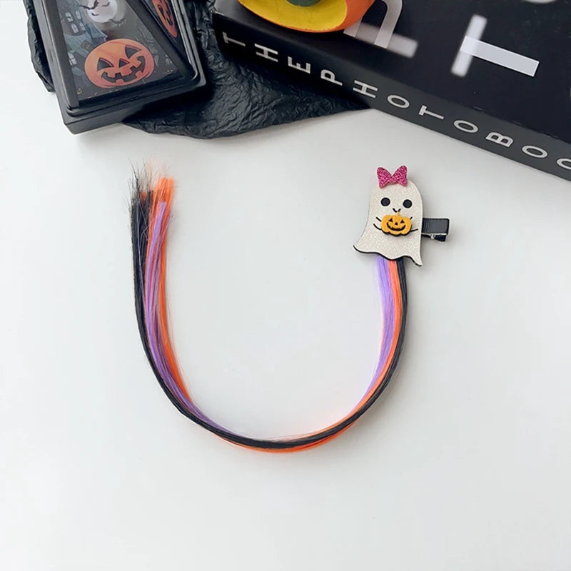 Pumpkin Bat Hair Clip Halloween Party Decoration for Kid Adult Halloween Cosplay Costumes Halloween Prop Ghost Party Accessories