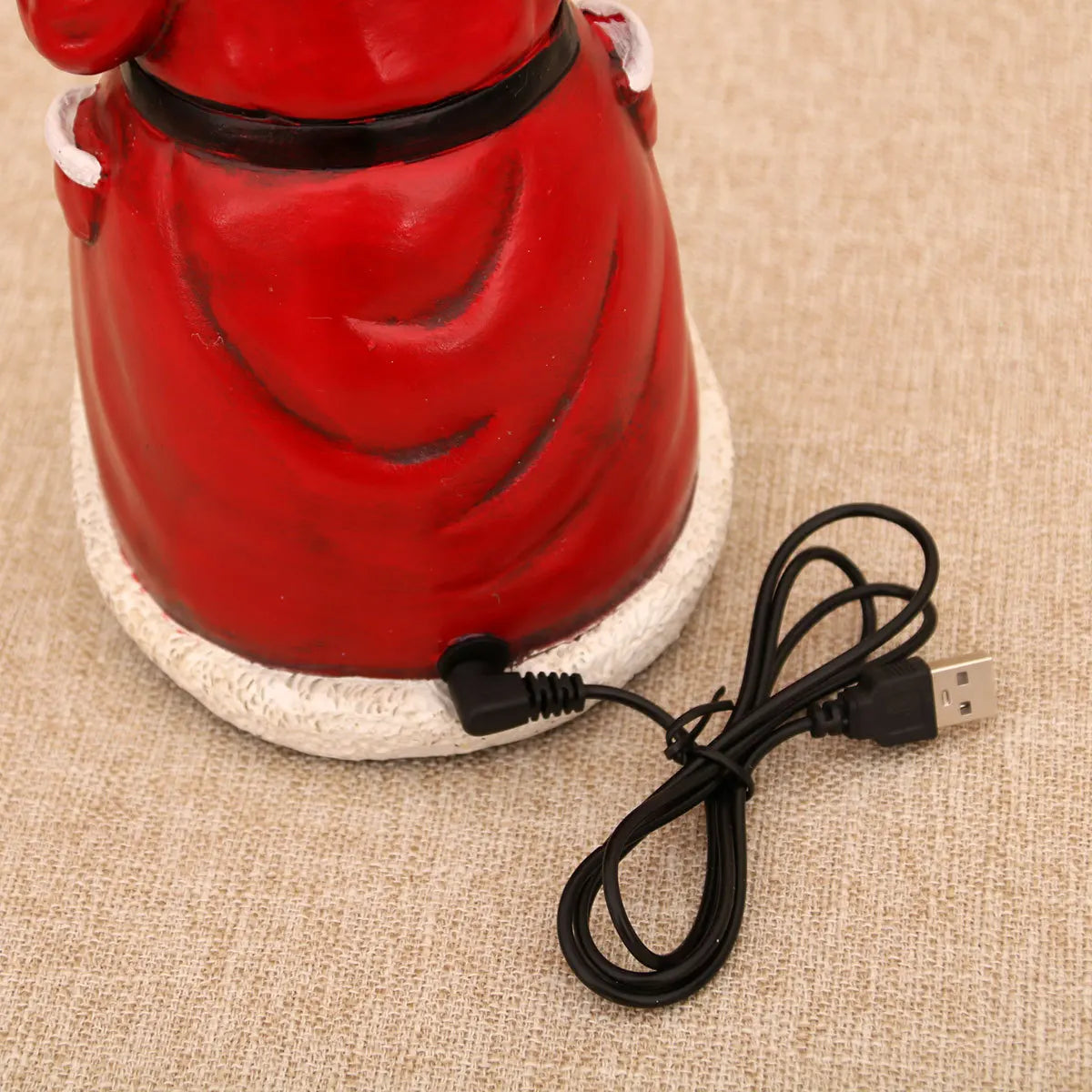 Christmas Resin Rotating Decorations LED Lights Multifunctional Old Man Music Box Christmas Gift Ornaments Kids Toy Dropshipping