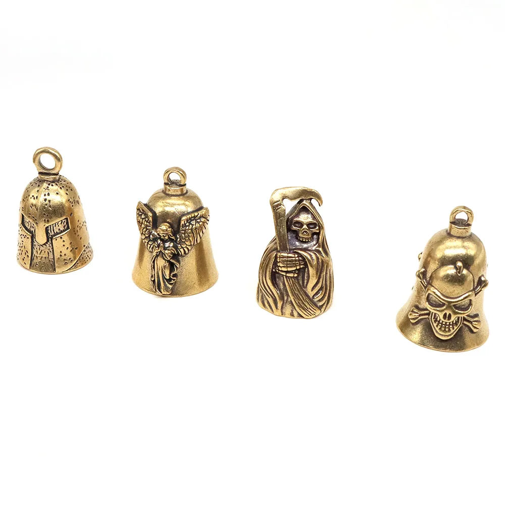 Brass Handicraft Die-casting Drop Bell Key Car Button Wind Bell Tibetan Bronze Bells Creative Gift Home Decoration Accessories