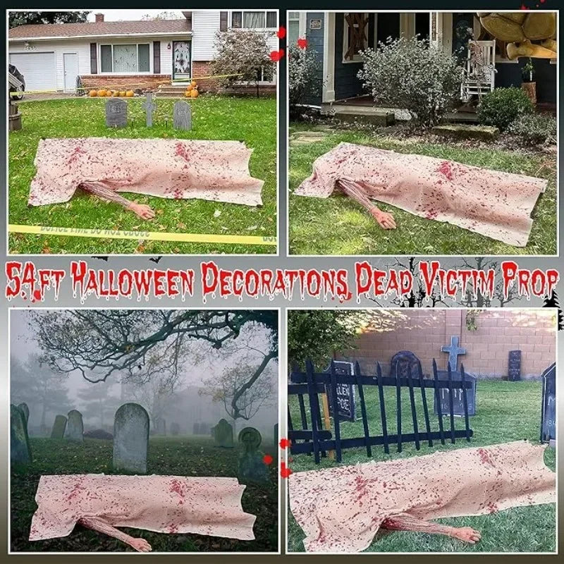 Halloween Props Decorations Outdoor Props Inflatable Mannequins Haunted Mansion and Secret Room Scary Atmosphere Decoration