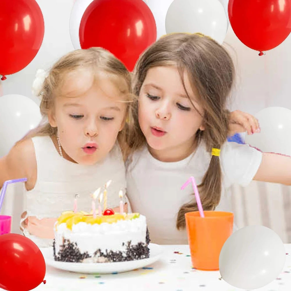 Christmas Red Balloons Garland Red White Balloons Arch Kit Xmas Home Birthday Party Graduation Baby Shower New Year Decoration