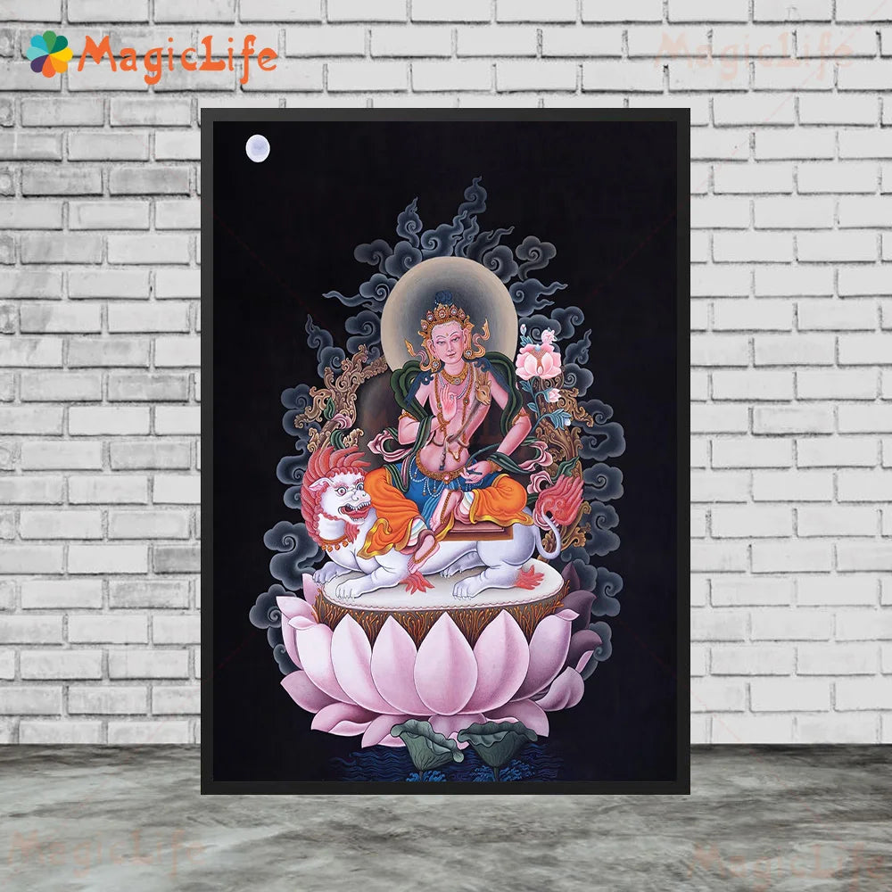 Indian Religion Ganesha Hindu Mythology God Posters Wall Pictures For Living Room Poster Wall Art Canvas Painting Unframed