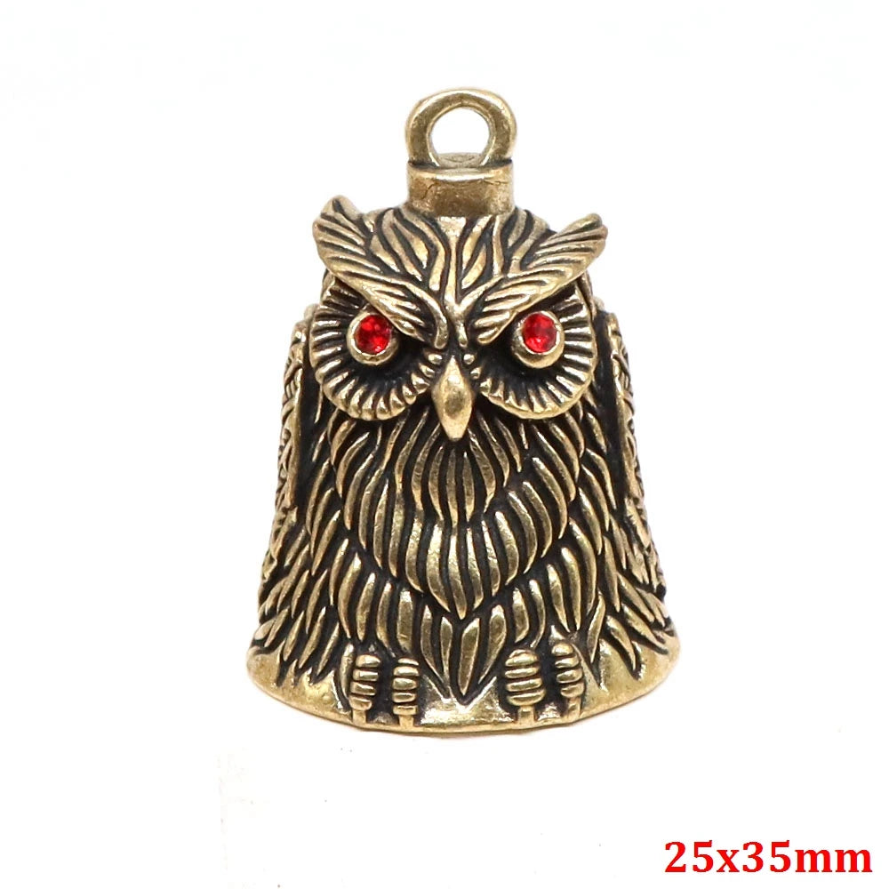 Brass Handicraft Die-casting Drop Bell Key Car Button Wind Bell Tibetan Bronze Bells Creative Gift Home Decoration Accessories