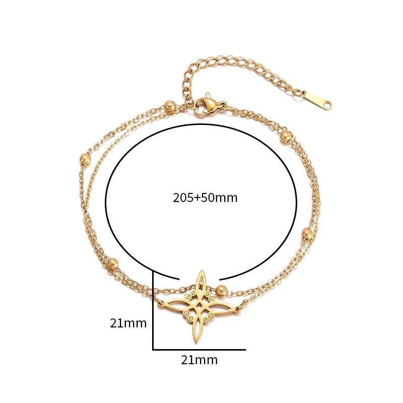 Stainless Steel Hindu Lotus Mandala Open Bracelet Women Fashion Cuff Bangle Casual Sports Yoga Jewelry