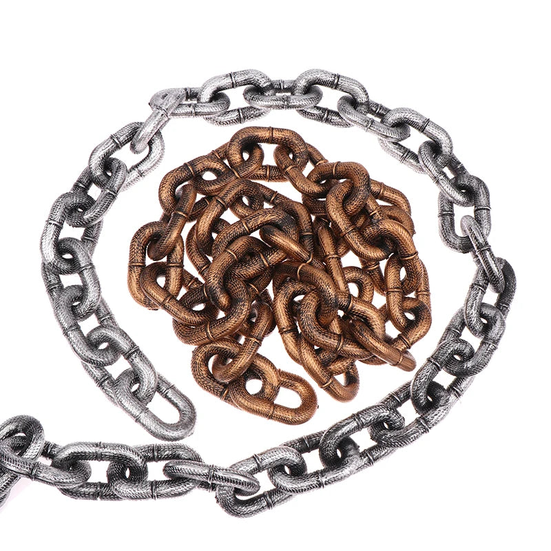 1.5m Funny Plastic Simulation Chain Dog Pet Leash Pet Tractions Rope Halloween Props Pet Supplies Leash