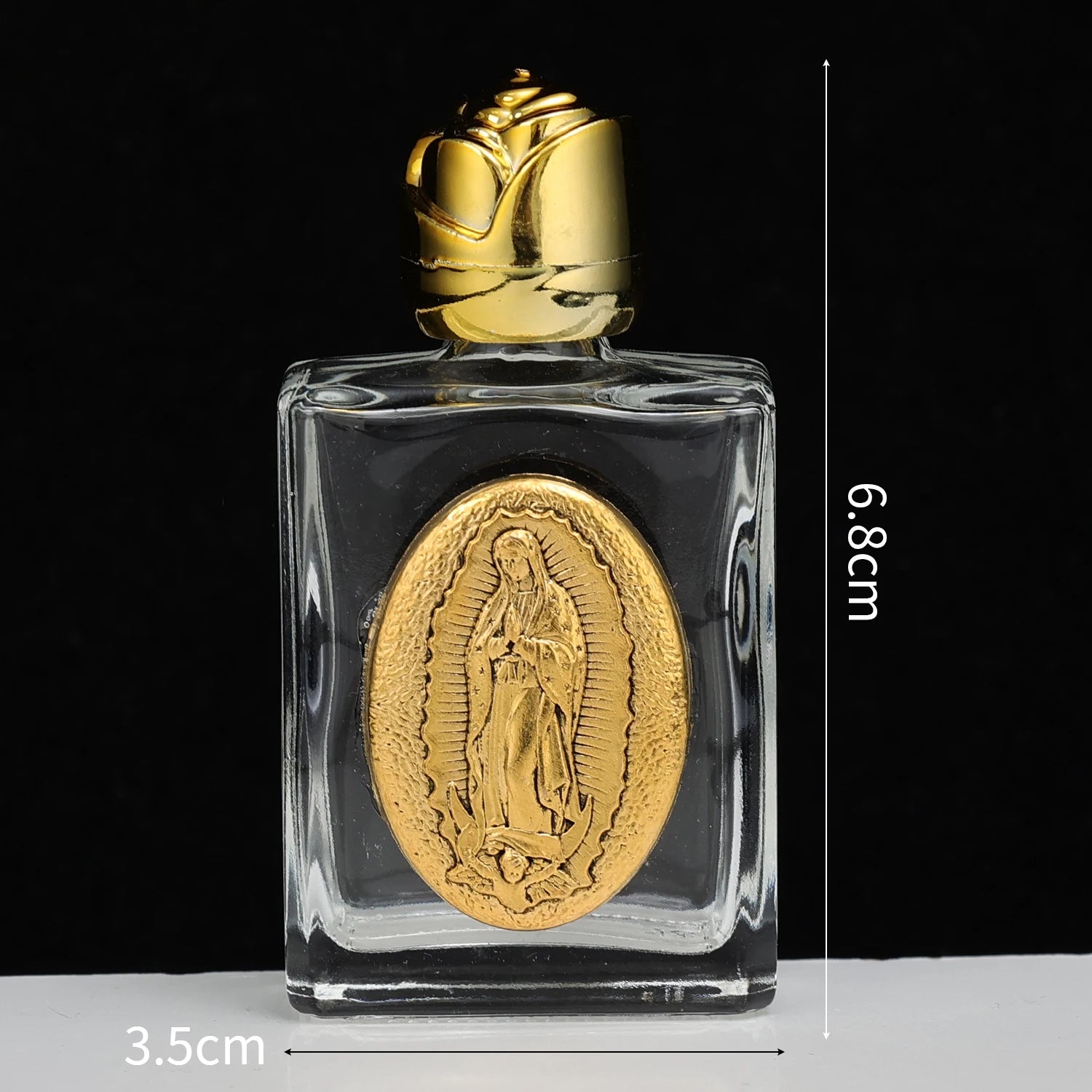 1/2pcs Holy Jesus Bottle Religious Cross Christian Virgin Sculpture Bottle Holy Water Storage Perfume Lotion Separate Bottles