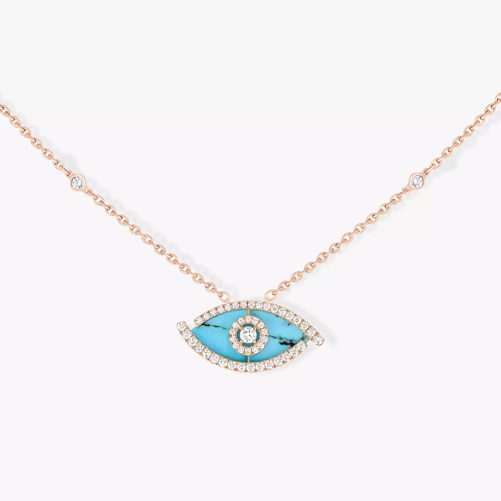 Evil Eye Necklace for Women, Minimalist Luxury Choker Jewelry Gift, Trendy Stainless Steel Chain with Unique Demon Eye Pendant