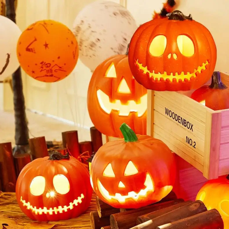 Halloween Decoration Pumpkin Led Lights Festival Accessories Outdoor Yard/garden Decor Horror Party Scream Ghostface Halloween