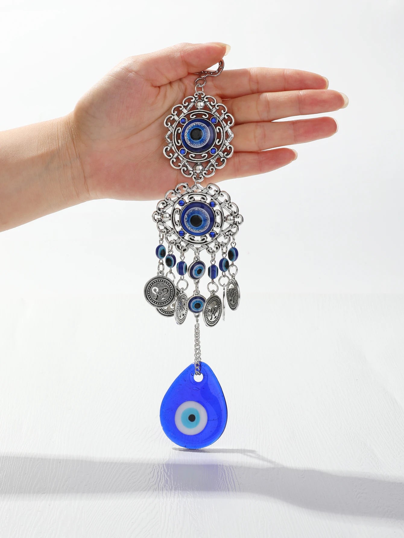 Evil Eye Hanging Wall Decor Gothic Spring Hanging Ornament Mental Wall Art Garden Decoration Outdoor Home Decoration Accessories
