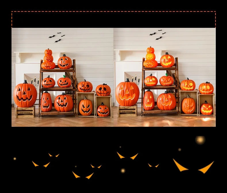 Halloween Decoration Pumpkins Lamp For Home Yard Garden Outdoor Decor Hallowen Horror House Skull Party Props Glow in The Dark