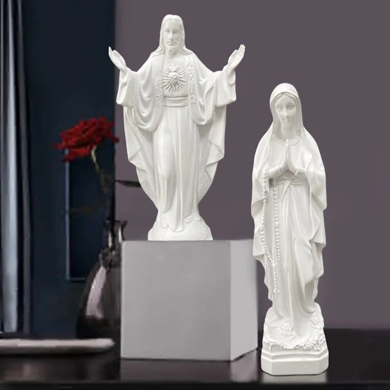 Vilead Our Lady of Guadalupe Figure Virgin Mary Statue Religious Gifts Ornament Mother God Home Decoration Sculpture Accessories