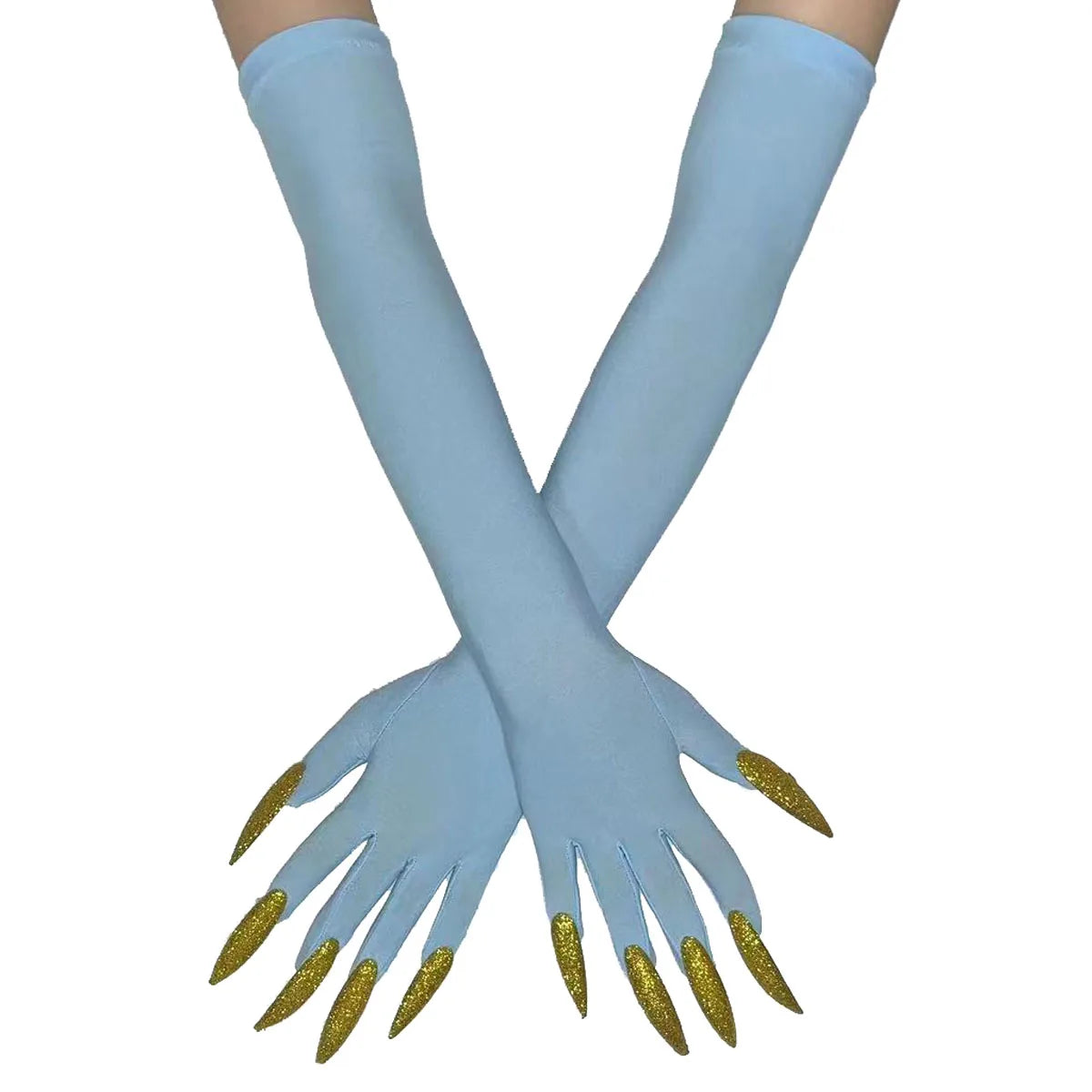 Cool Halloween gloves long ghost claw dress up gloves fashionable red long nails Cosplay Halloween funny gloves A529