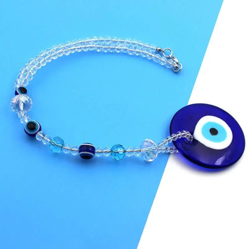Evil Eye For Car Evil Blue Eye Accessory Rear View Mirror Charm Shining Evil Blue Eye Car Charm Window Pendent For Rear View
