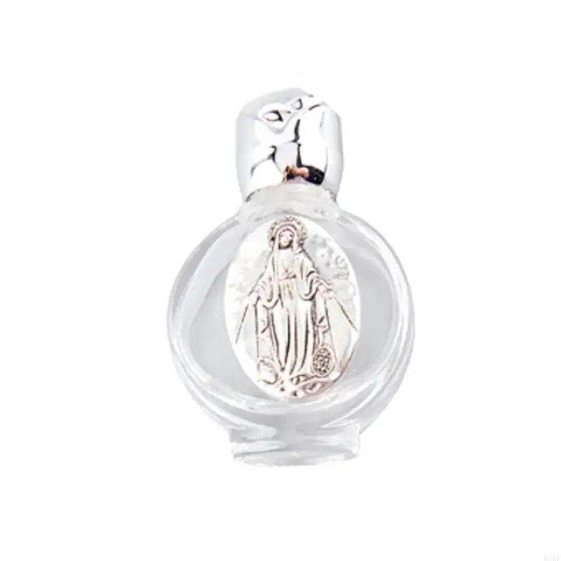 Empty Holy Water Bottle with Lid Clear Glass Praying Supplies for Home Church Christian Baptism Religious Gift Accesso