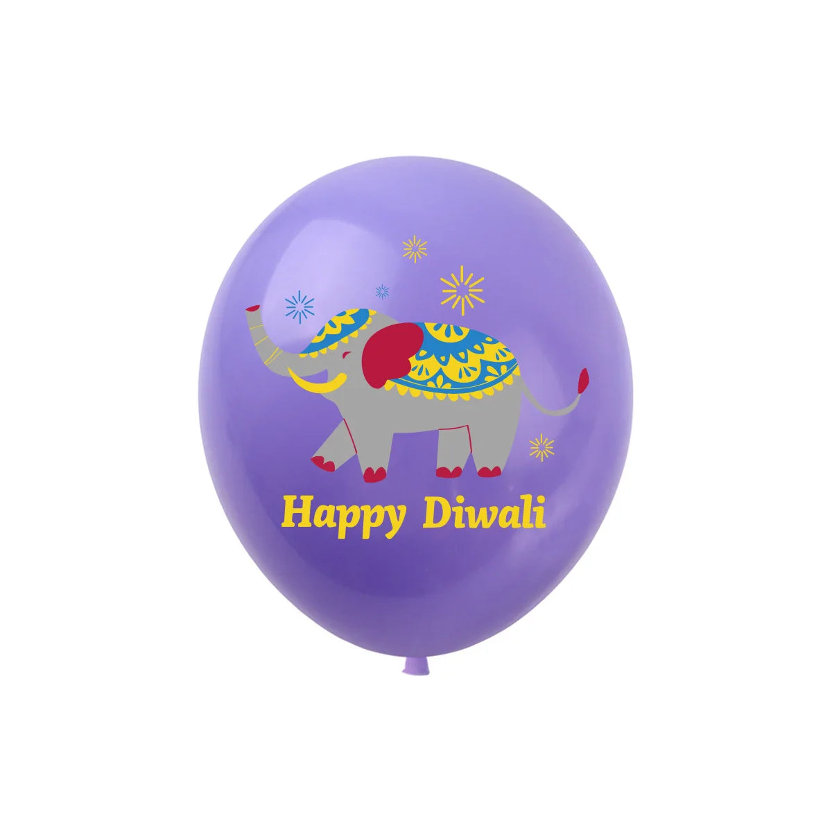 10Pcs Diwali Theme Latex Balloon Diwali Party Decoration Indian Diwali Lotus Elephant Balloons Happy Diwali Party Inflate Globos