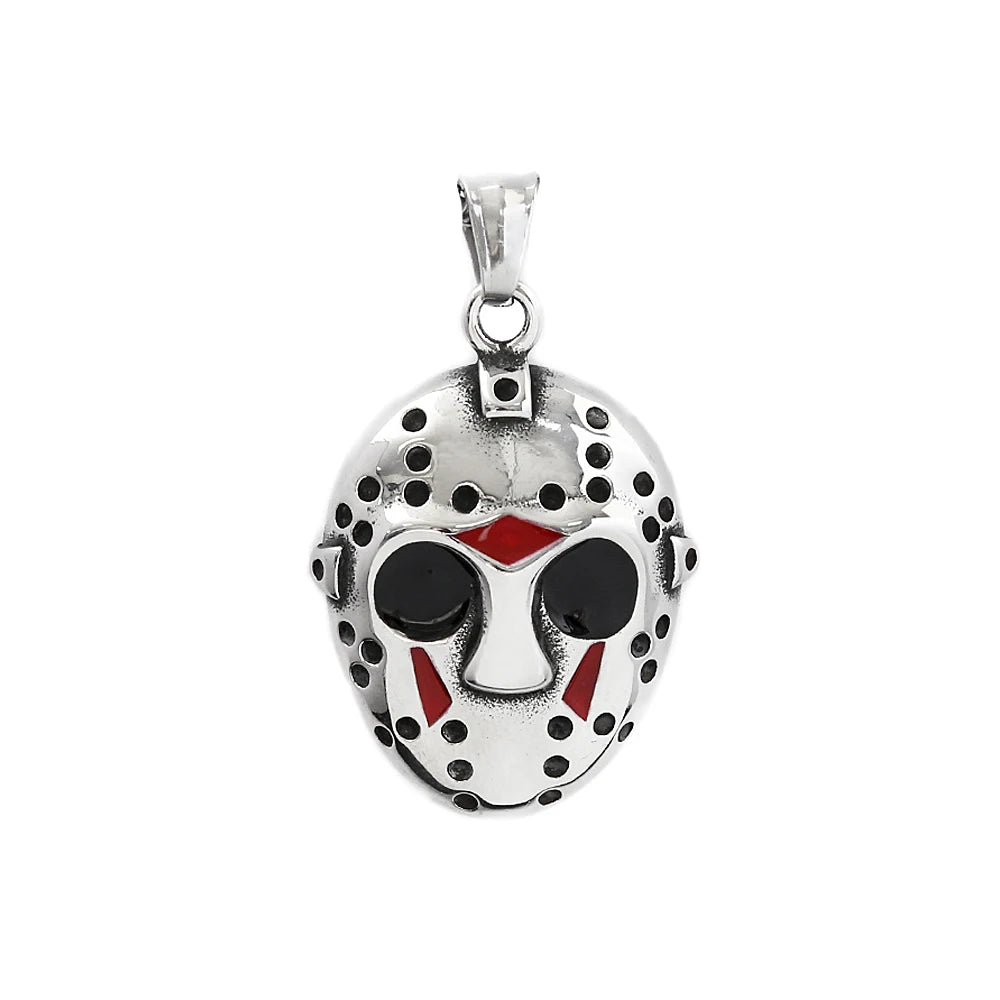 Gothic Hip Hop Skull Pendant Necklaces For Men Stainless Steel Punk Fashion Skeleton Necklace Halloween Jewelry Gifts Wholesale