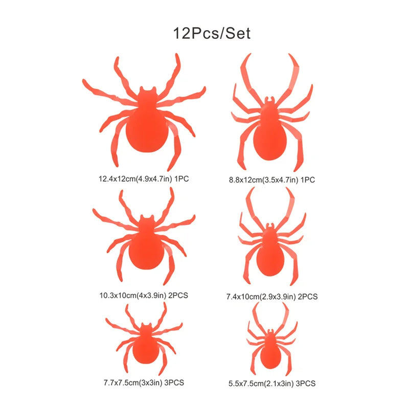 12Pcs/Set 3D Luminous Bat Wall Stickers Halloween Party Decoration PVC Stickers Living Room Window Home Decor Wall Decals Glow