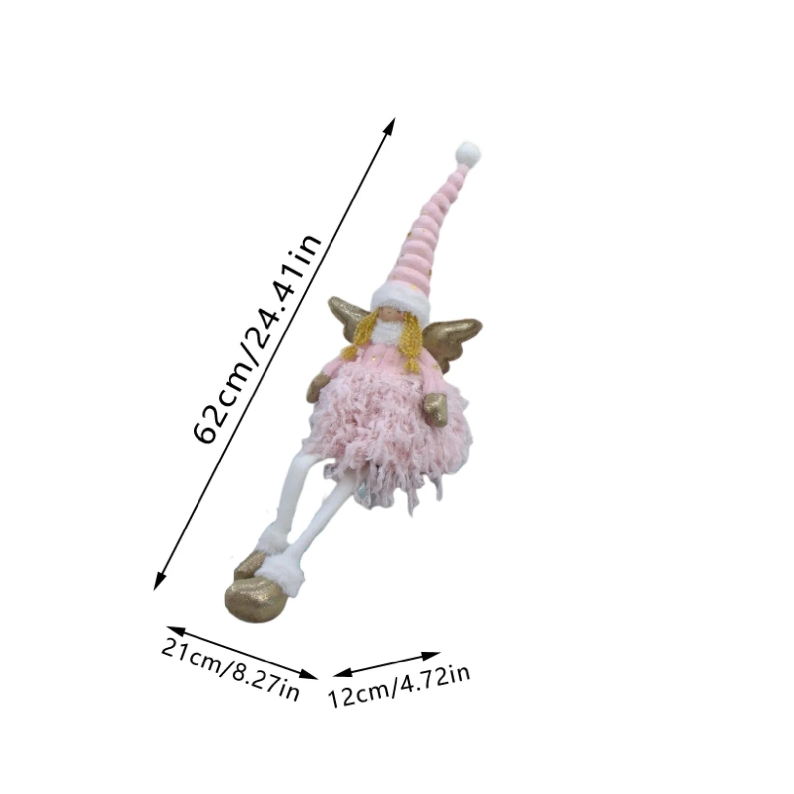 Christmas Little Angel Girl Doll Cartoon Princess High Hat Doll Window Display Long Leg Christmas Doll Suministros NavideñOs