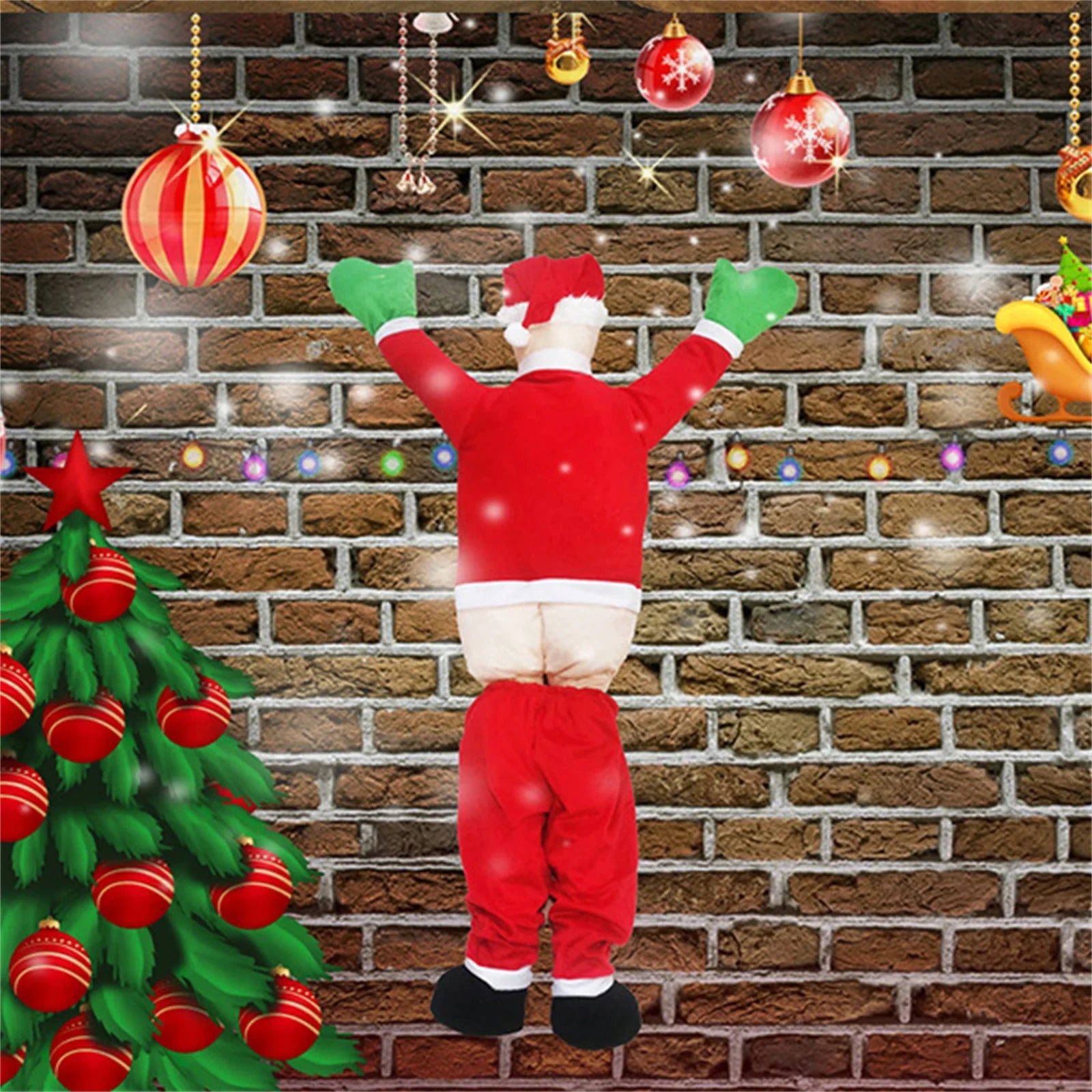 New Christmas Decoration Santa Claus Ornaments Outdoor Yard Christmas Hanging Decoration Props Holiday Gift For Friends