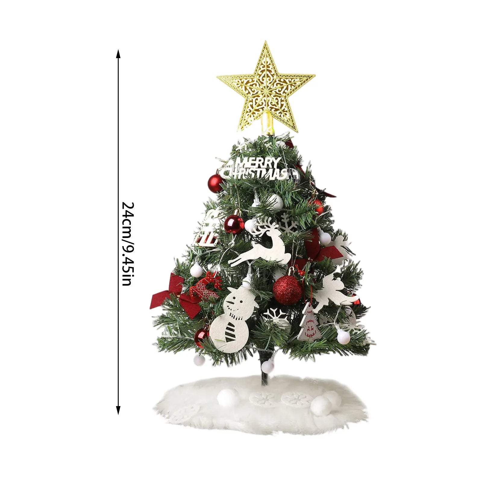 Christmas Tree Set Christmas Decor With Lights Desktop Mini Christmas Tree Ornaments New Year Party Decoration Gift Navidad