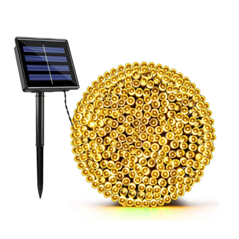 Solar String Lights Outdoor Waterproof Solar Fairy Lights 8 Modes LED String Lights for Garden Patio Wedding Decorations