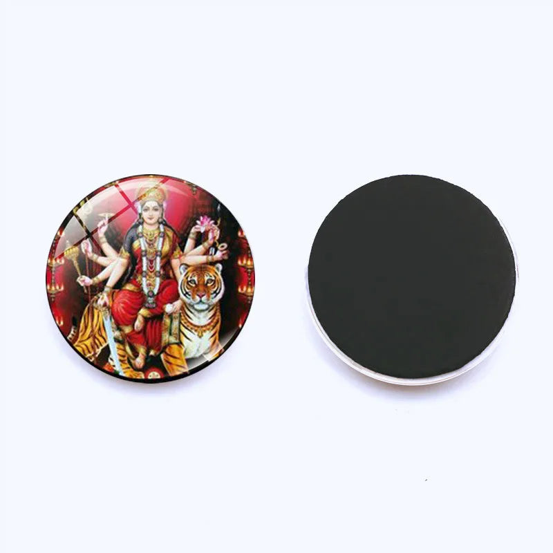 Hinduism, Gods, Elephant Head Gods, Time Gems, Refrigerator Stickers 25mm