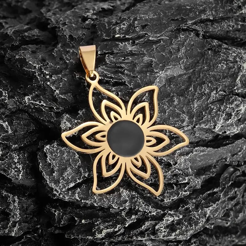 Vintage Hindu Symbols Rune Amulet Pendant Necklace Charm Men\'s Religious Style Prayer Amulet Jewelry Gift