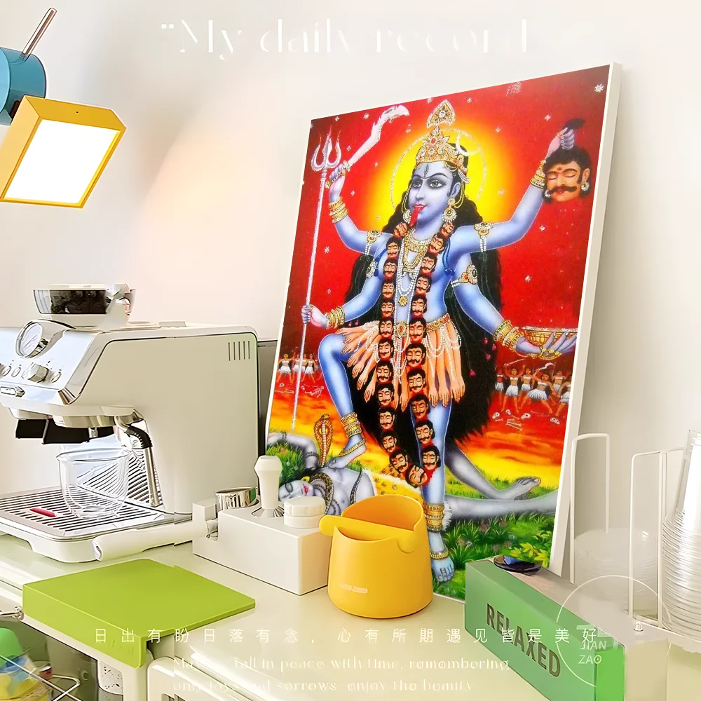 Modern Hindu God Anime Posters Sticky Whitepaper Sticker DIY Room Bar Cafe Kawaii Room Decor