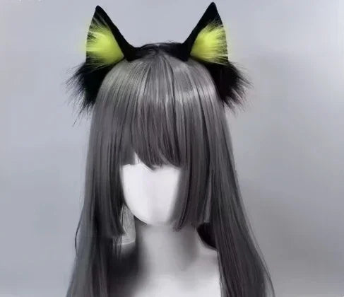 Plush Cat Ears Headband Women Girls Cosplay Hair Band Funny Cute Lolita Hair Hoop Hair Accessories Christma Halloween Dress Up