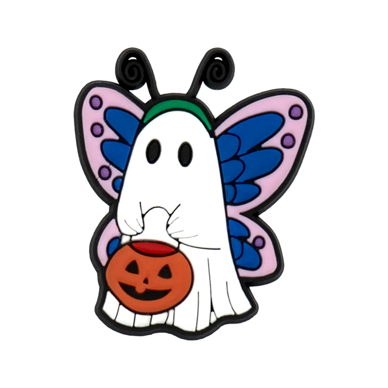 1pcs PVC Halloween Witches Shoe Charms for Women Men Girls Kids,Pumpkins Trick Or Treat Shoe Decorations Pins,Clog Buckles Gifts